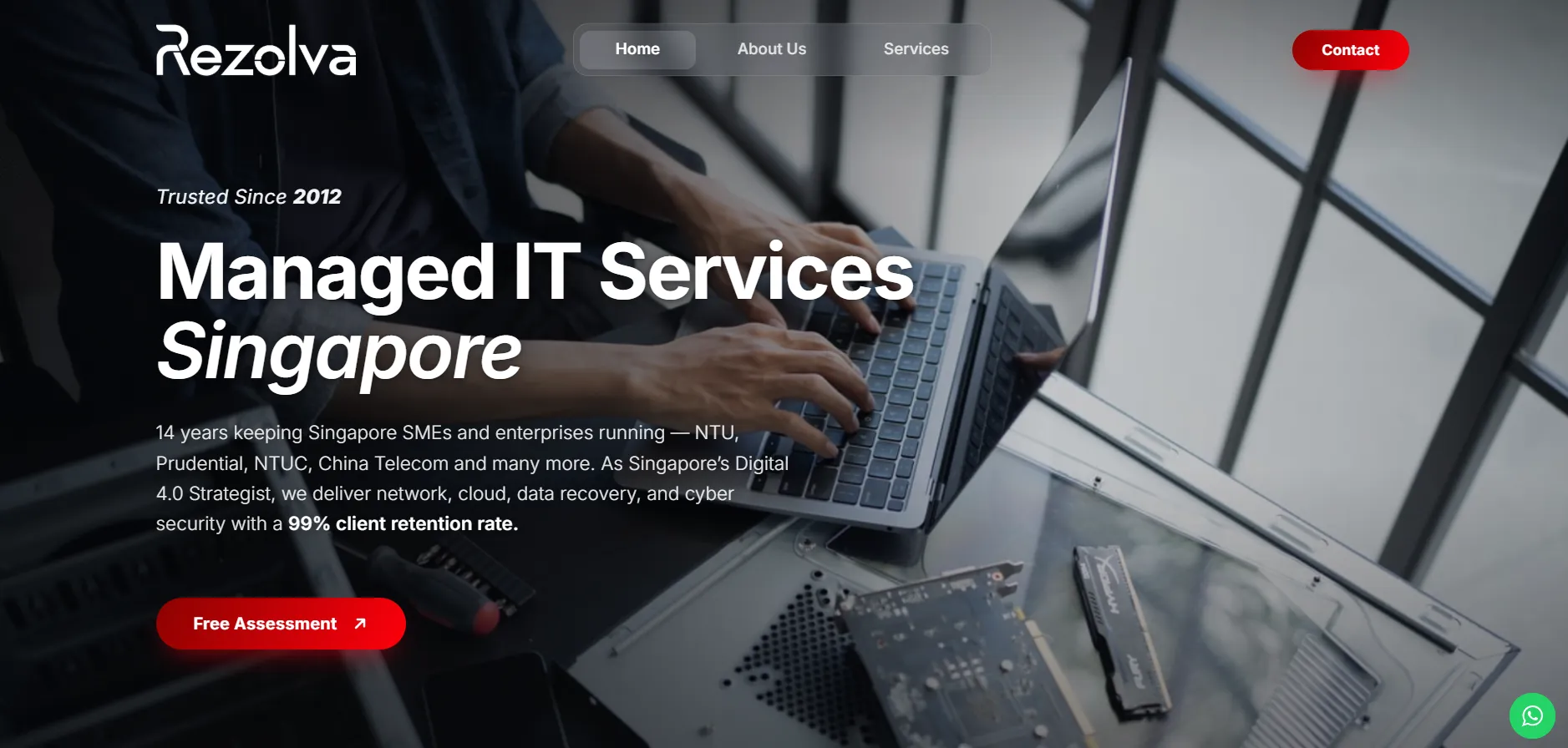 Rezolva corporate website