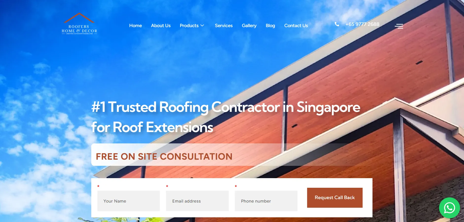 Roofers roofing contractor website