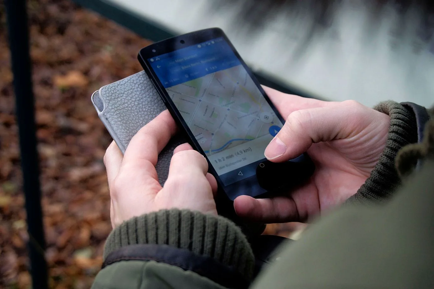 Google Maps search results showing local business listings and map pack