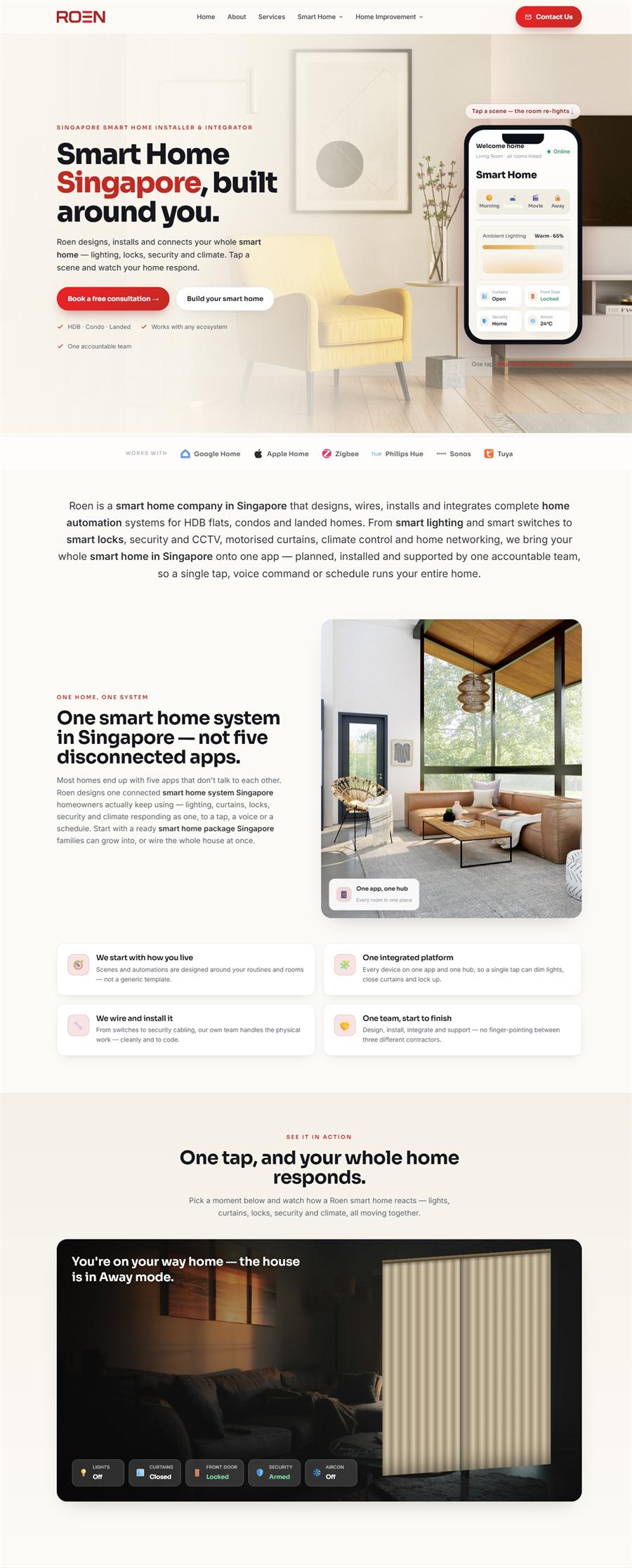 Roen — smart home Singapore
