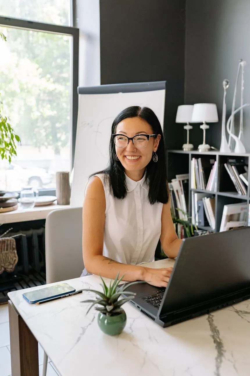 Singapore business owner managing her own website after handover from a website development company Singapore